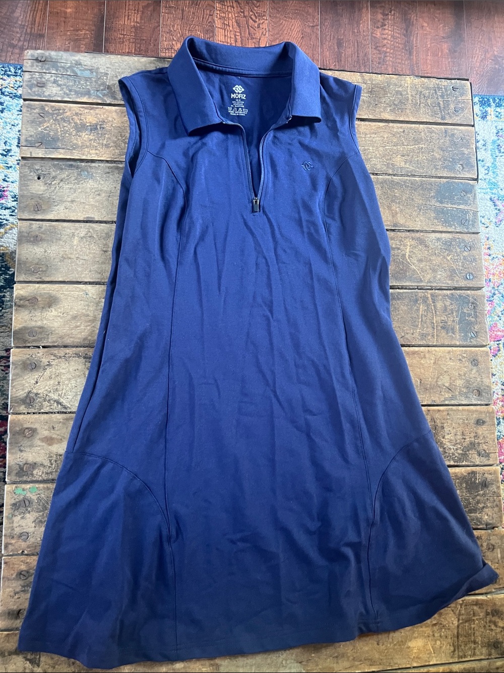 Golf Navy Sleeveless Polo Dress
